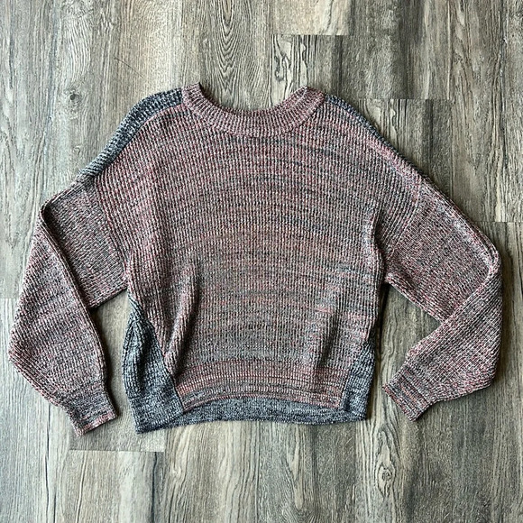 Joie Sweater Red and Black Fernlea Knit Sweater Size Medium Long Sleeve Womens - Picture 3 of 14